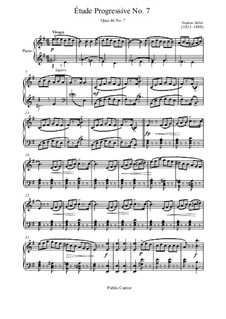 Dreissig fortschreitende Etüden, Op.46: Etüde Nr.7 by Stephen Heller