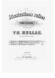 Illustrations Russes No.2 Romance de Glinka, Op.66: Illustrations Russes No.2 Romance de Glinka by Theodor Kullak