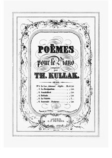 Poëmes, Op.113: No.3 Gondellied by Theodor Kullak