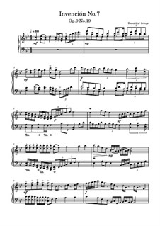 Invención No.7, Op.9 No.19: Invención No.7 by Beautiful things Martínez