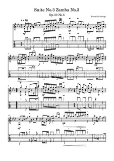 Suite No.3: Zamba No.3, Op.10 No.5 by Beautiful things Martínez