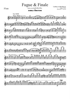 Dreiunddreissig Variationen über einen Walzer von A. Diabelli, Op.120: Fugue and Finale by Ludwig van Beethoven