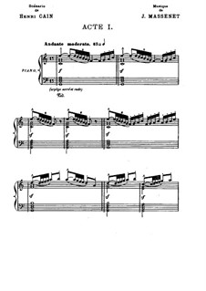 Cigale: Bearbeitung für Klavier by Jules Massenet