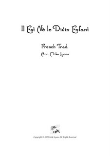 Il est né le divin enfant: For wind quintet by Unknown (works before 1850)