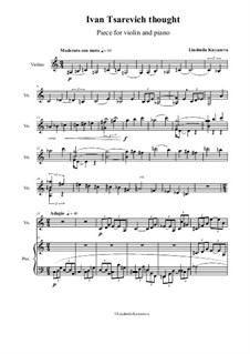 Ivan Tsarevich thought, Op.54: Ivan Tsarevich thought by Liudmila  (Lyalya) Knyazeva-Dyuzenko (Dyuzenko)