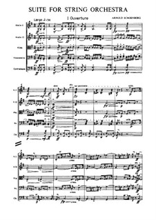 Suite for String Orchestra: Suite for String Orchestra by Arnold Schoenberg