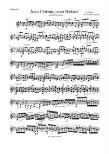 Choralvorspiele IV (Clavier-Übung III): Communion. Jesus Christus unser Heiland, BWV 688 by Johann Sebastian Bach