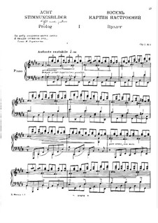 Acht Stimmungsbilder, Op.1: Vollsammlung by Nikolai Medtner