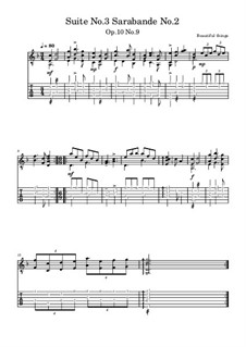 Suite No.3: Sarabande No.2, Op.10 No.9 by Beautiful things Martínez