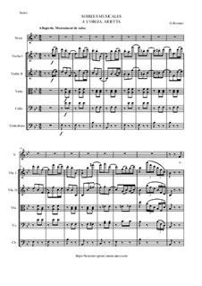 Les soirées musicales: No.4 - L'orgia (Arietta) by Gioacchino Rossini