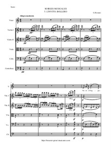 Les soirées musicales: No.5 - L'invito (Bolero) by Gioacchino Rossini