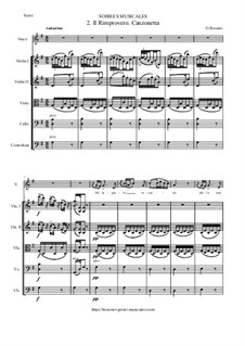 Les soirées musicales: No.2 - Il rimprovero (Canzonetta) by Gioacchino Rossini
