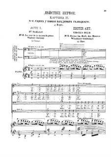 Vollständiger Oper: Akt I by Alexander Porfiryevich Borodin