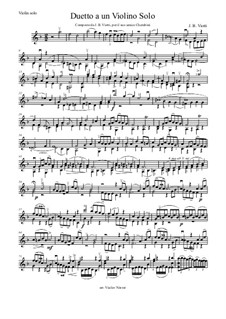 Duetto a un violino solo: Für einen Interpreten by Giovanni Battista Viotti