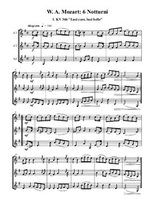 6 Notturni: Für Klarinett und Bassklarinett by Wolfgang Amadeus Mozart