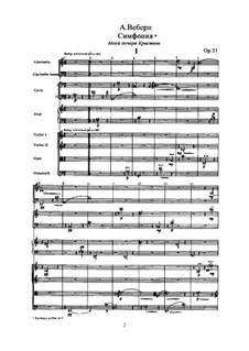 Симфония, Op.21: Симфония by Anton Webern