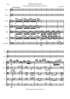 Les soirées musicales: No.9 - La regata veneziana (Notturno) by Gioacchino Rossini