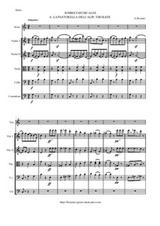 Les soirées musicales: No.6 - La pastorella dell'Alpi (Tirolese) by Gioacchino Rossini