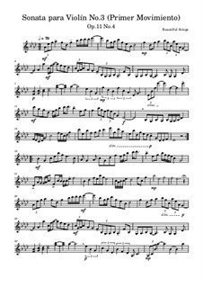 Sonata para Violín No.3, Op.11 No.4: Primer movimiento by Beautiful things Martínez