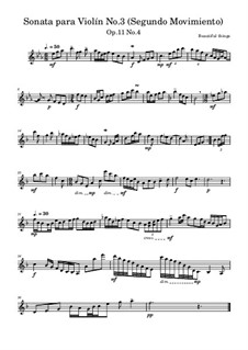 Sonata para Violín No.3, Op.11 No.4: Segundo movimiento by Beautiful things Martínez