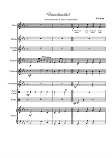 Österreische Nationalhymne, Hob.XXVIa/43: For large ensemble by Joseph Haydn