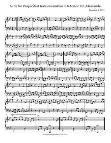 Suite in G Minor for Unspecified Instrumentation: III. Allemande by Mitch Boucher