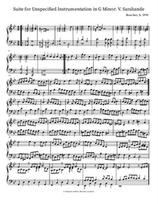 Suite in G Minor for Unspecified Instrumentation: V. Sarabande by Mitch Boucher