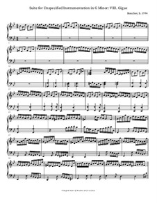 Suite in G Minor for Unspecified Instrumentation: VIII. Gigue by Mitch Boucher