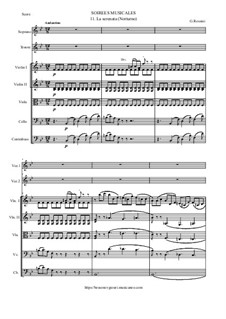 Les soirées musicales: No.11 - La serenata (Notturno) by Gioacchino Rossini