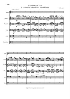 Les soirées musicales: No.8 - La danza (Tarantella Napoletana) by Gioacchino Rossini