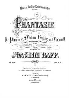 Fantasie für Klavierquintett in g-Moll, Op.207: Fantasie für Klavierquintett in g-Moll by Joachim Raff