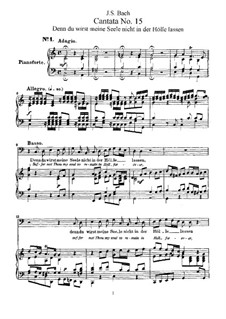 Denn du wirst meine Seele nicht in der Hölle lassen, BWV 15 von J.S