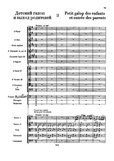 Nr.3 Kleiner Galopp der Kinder und Auftritt der Eltern: For symphonic orchestra by Pjotr Tschaikowski