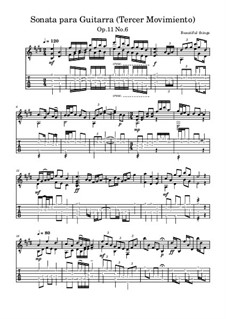 Sonata para Guitarra, Op.11 No.6: Tercer Movimiento by Beautiful things Martínez