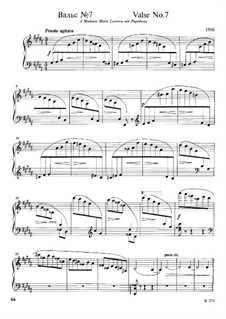 Walzer Nr.7 in gis-Moll: Für Klavier by Mily Balakirev