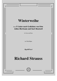 No.4 Winterweihe: E flat Major by Richard Strauss