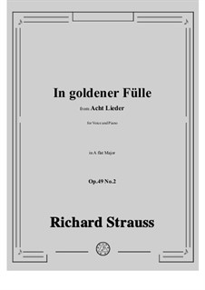 No.2 In goldener Fülle: No.2 In goldener Fülle by Richard Strauss