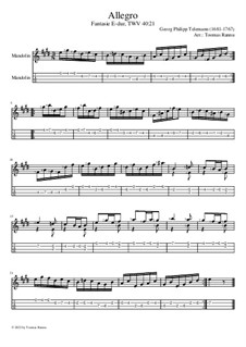 Allegro, TWV 40:21: Allegro by Georg Philipp Telemann