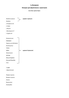 Piano concerto: Piano concerto by Sergey Zheludkov