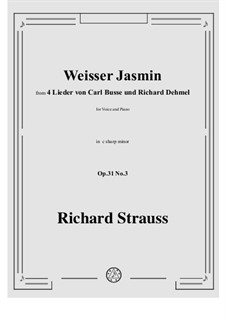 No.3 Weißer Jasmin: C sharp minor by Richard Strauss