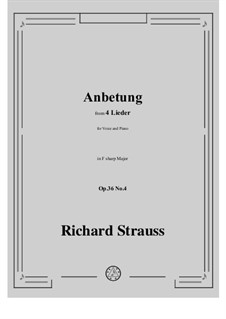 No.4 Anbetung: F sharp Major by Richard Strauss
