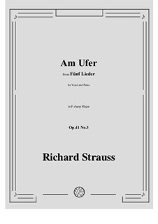 No.3 Am Ufer: F sharp Major by Richard Strauss