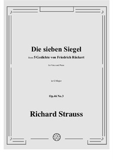 No.3 Die sieben Siegel: G Major by Richard Strauss