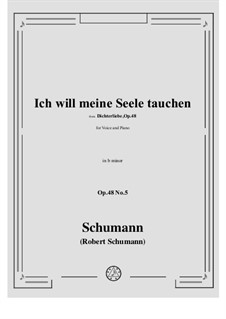 Nr.5 Ich will meine Seele tauchen: Für Stimme und Klavier by Robert Schumann