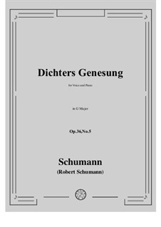 Sechs Gedichte, Op.36: No.5 Poet's Convalescence by Robert Schumann