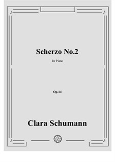 Scherzo No.2, Op.14: Scherzo No.2 by Clara Schumann