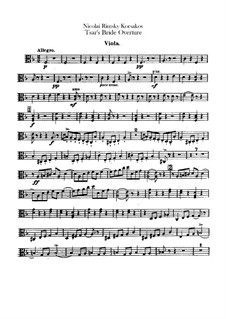 Zarenbraut: Ouvertüre – Bratschenstimme by Nikolai Rimsky-Korsakov