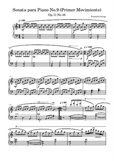Sonata para Piano No.9, Op.11 No.16: Primer Movimiento by Beautiful things Martínez