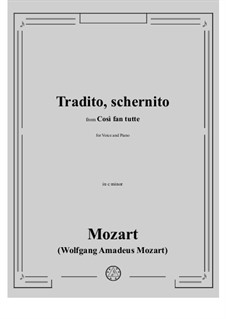 In qual fiero contrasto... Tradito, schernito: C minor by Wolfgang Amadeus Mozart