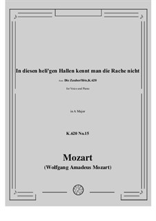 In diesen heil'gen Hallen: Für Stimme und Klavier by Wolfgang Amadeus Mozart